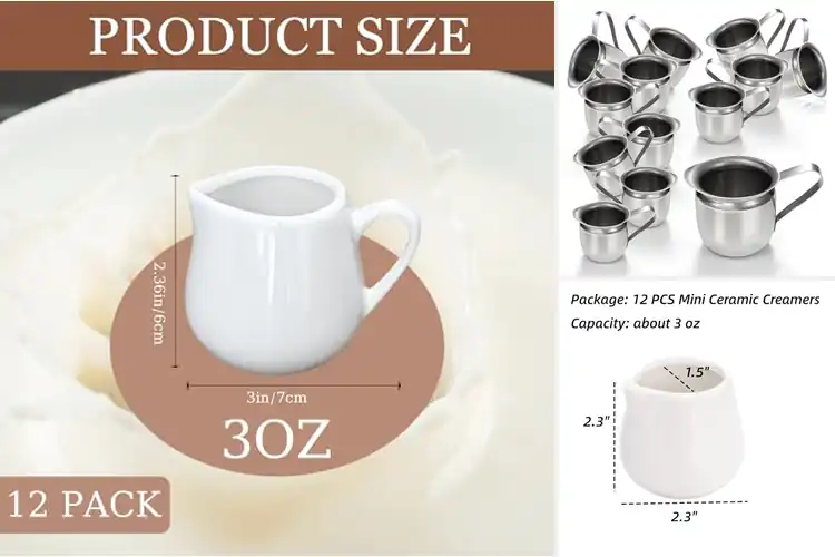 Detailed view of Best 3oz Creamer Pitchers