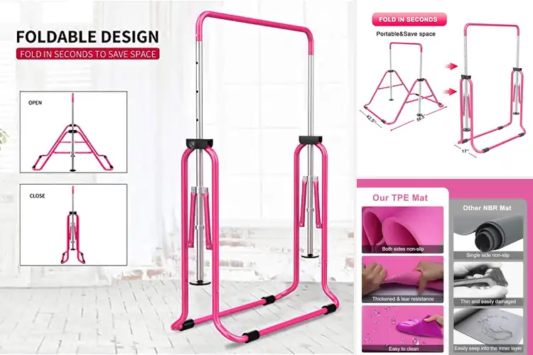 Detailed view of Best Adjustable Height Gymnastics Bars