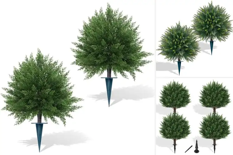 Detailed view of Best Artificial Evergreen Bushes