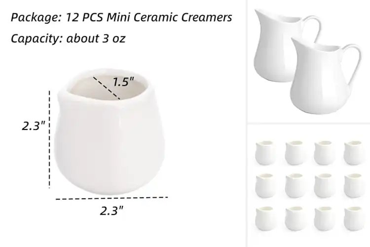 Detailed view of Best Ceramic Creamer Cups: Top 10 Picks for Stylish Serving