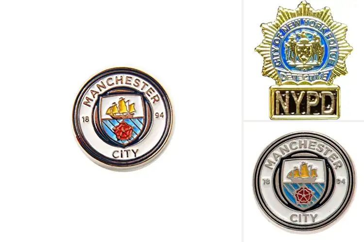 Detailed view of Best City Crest Pin Badge Collectible