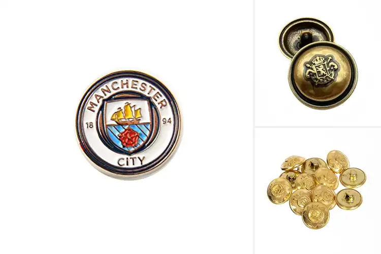 Detailed view of Best Crest Button Badges