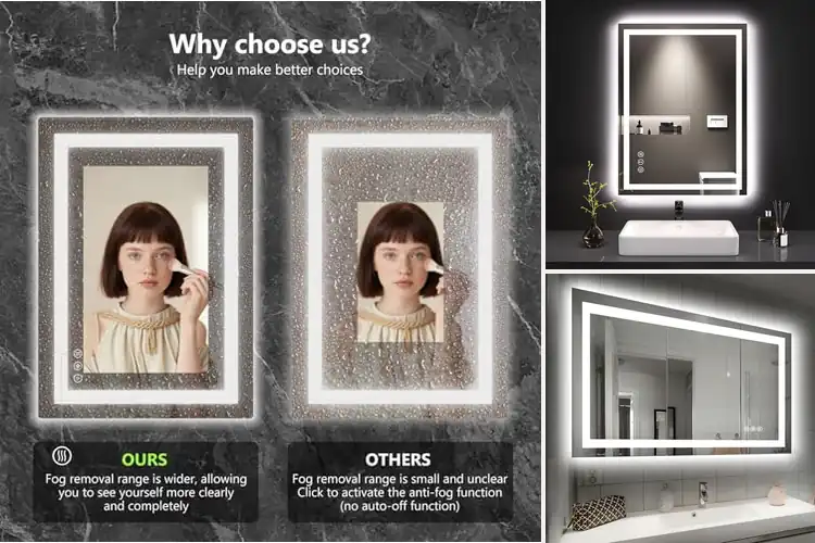 Detailed view of Best Dimmable LED Mirrors