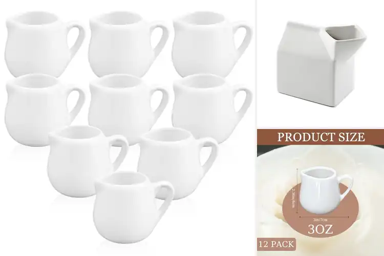 Detailed view of Best Durable Ceramic Creamers