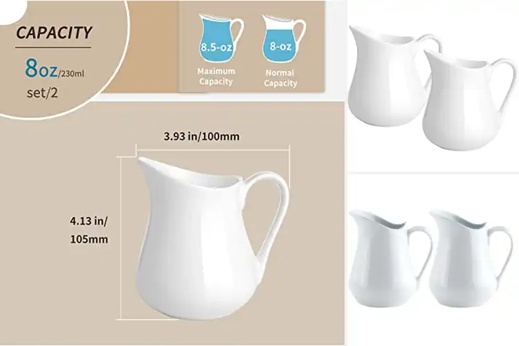 Detailed view of Best Durable Creamer Pitcher Sets for Smooth Pouring & Style