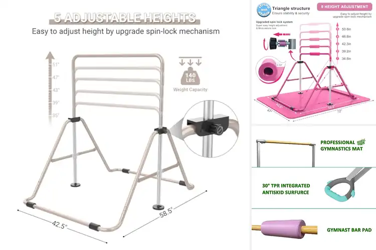 Detailed view of Best Foldable Gymnastics Bar For Small Spaces