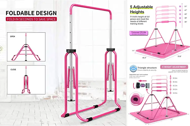 Detailed view of Best Foldable Gymnastics Bar
