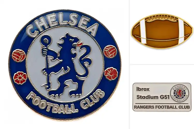 Detailed view of Best Football Club Badge Pin