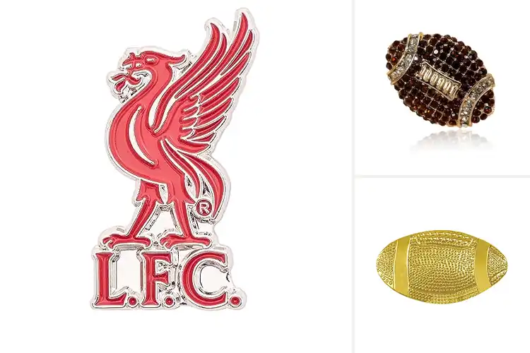 Detailed view of Best Football Club Jewelry Pin
