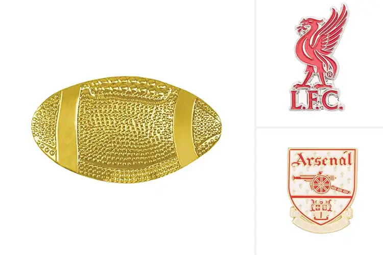 Detailed view of Best Football Club Pin