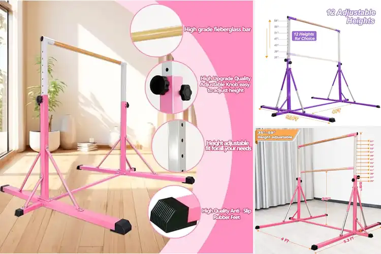 Detailed view of Best For Kids Ages Three To Fifteen Gymnastics Bar