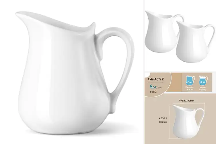 Detailed view of Best Freezer-Safe Creamer Pitchers