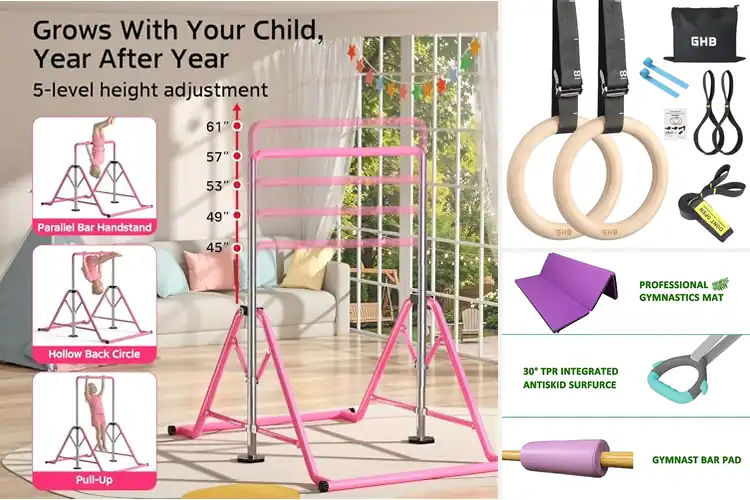 Detailed view of Best Gymnastics Pad And Rings Set
