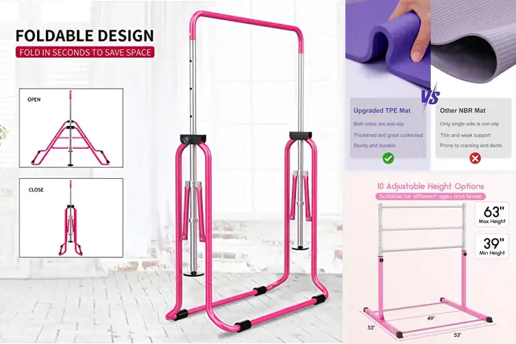 Detailed view of Best Home Gymnastics Bars