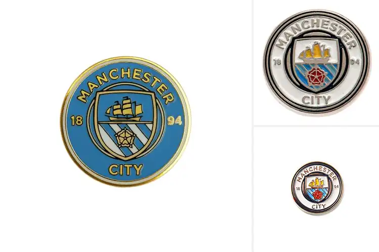 Detailed view of Best Man City Fan Pin