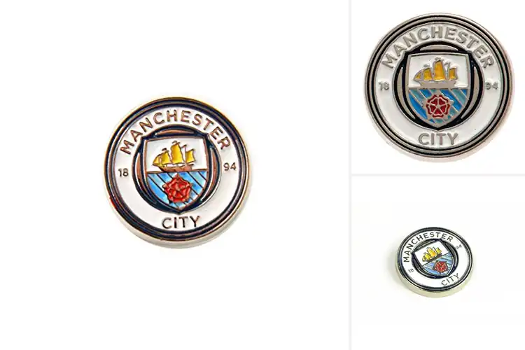 Detailed view of Best Manchester City Fc Crest Pin Badge