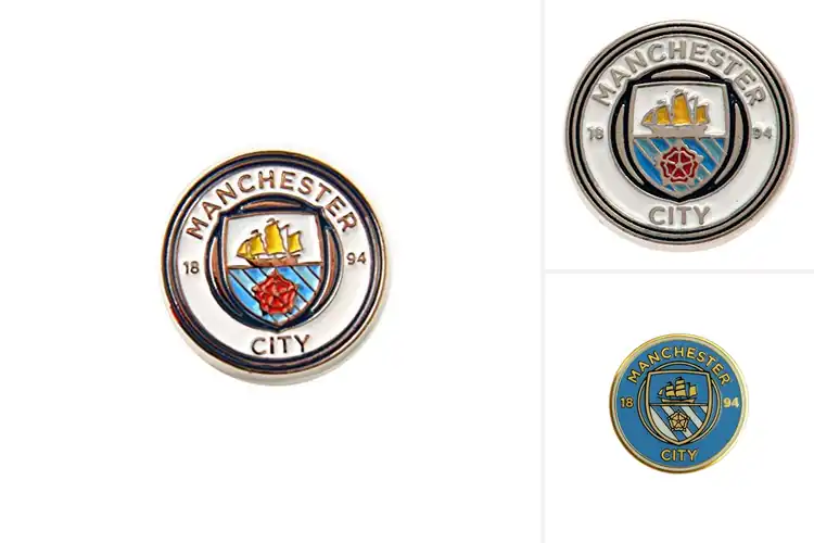 Detailed view of Best Manchester City Fc Crest Pin