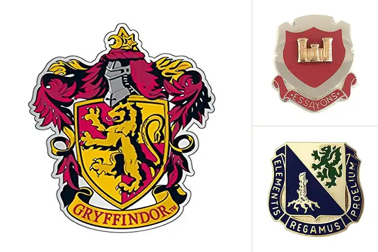 Detailed view of Best Metal Crest Pin