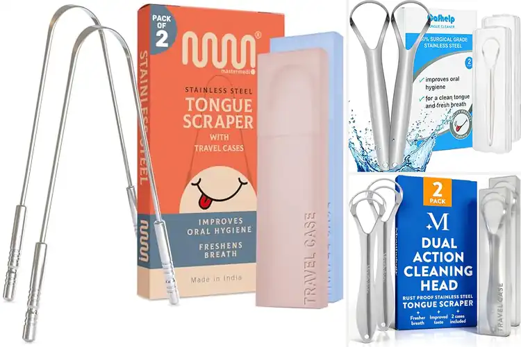 Detailed view of Best Metal Tongue Scrapers: Fresh Breath, Effortless Hygiene