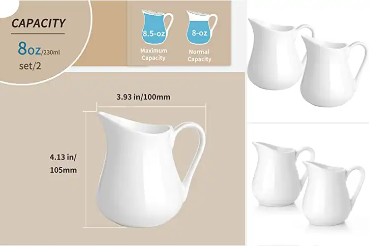 Detailed view of Best Microwave-Safe Creamer Sets