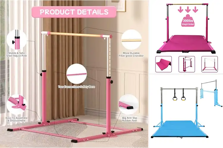 Detailed view of Best Non Slip End Caps Gymnastics Bar