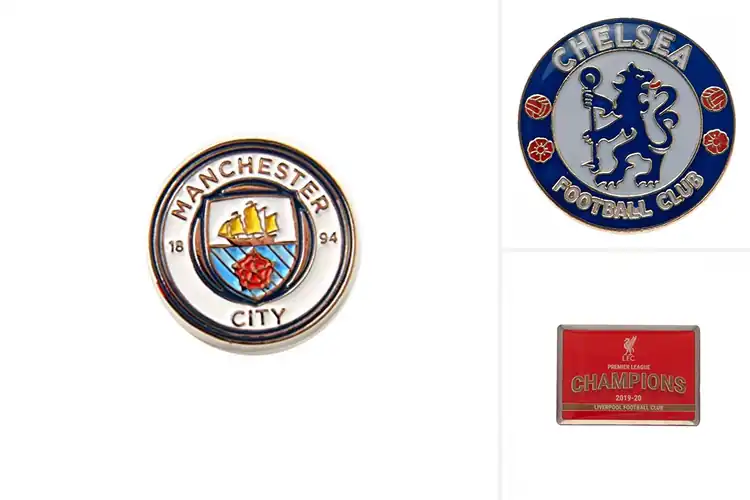 Detailed view of Best Official FC Crest Button: Rep Your Team with Style