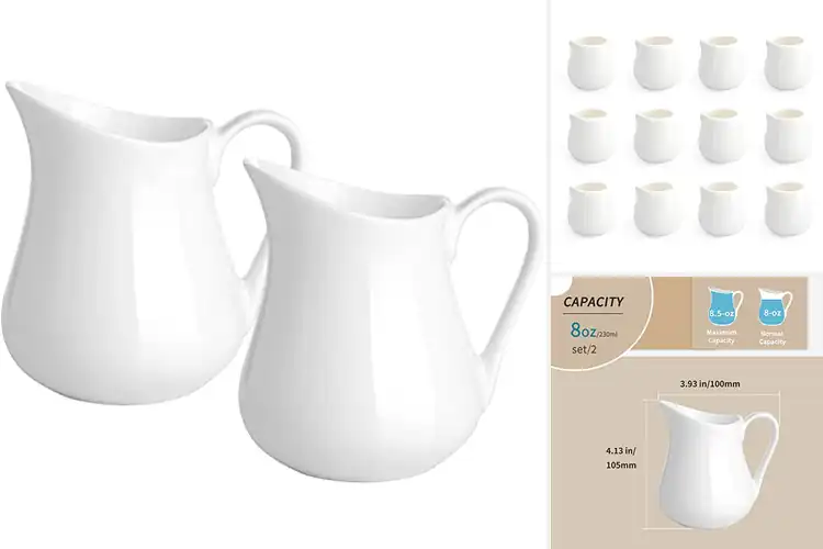 Detailed view of Best Porcelain Creamers