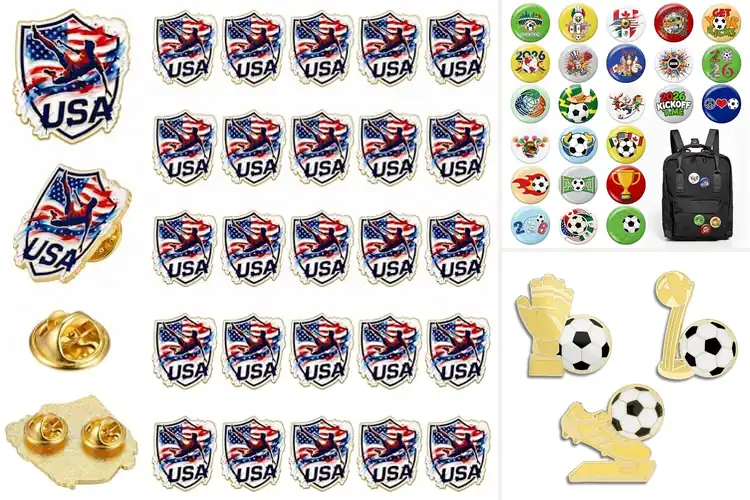 Detailed view of Best Soccer Badge Pins