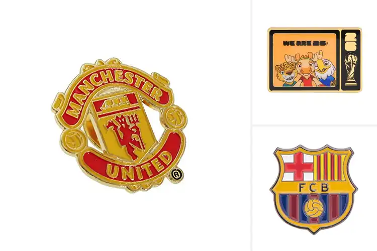 Detailed view of Best Soccer Crest Pin For Collectors