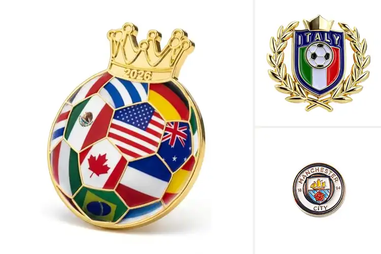 Detailed view of Best Soccer Crest Pin For Fans