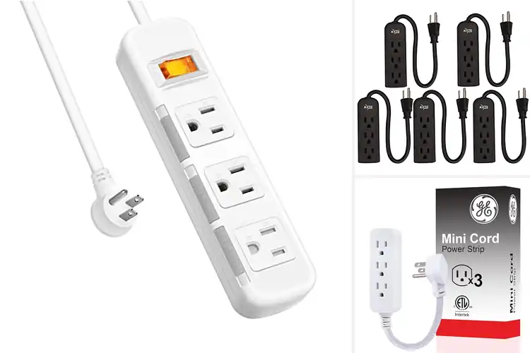 Detailed view of Best Value Power Strip With Three Outlets