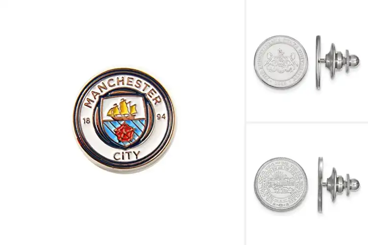 Detailed view of Best White And Silver Crest Pin: Top 3 Sparklers